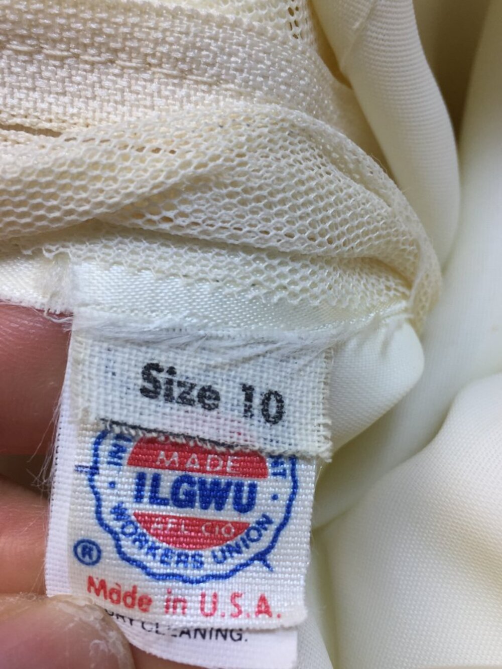 Vtg 1980s Bridal Originals Wedding Dress Size 10 Womans Cream Off the Shoulder - Picture 11 of 15